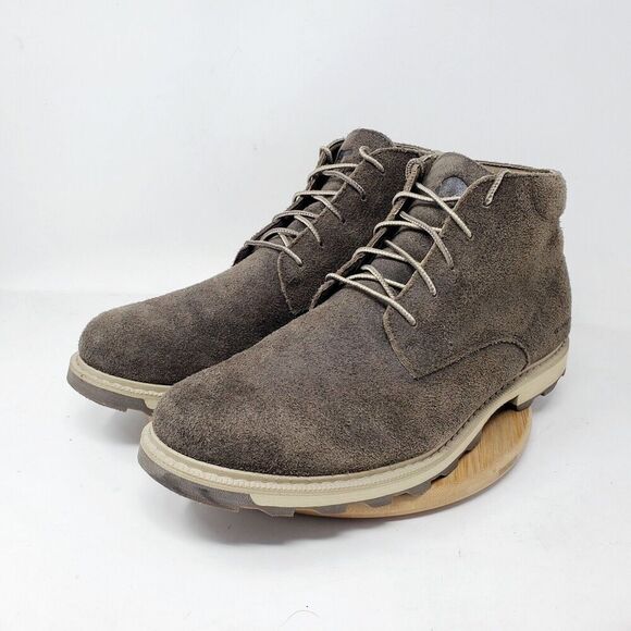 Sorel Madson II Boots Mens 11 Brown Suede Waterproof Lace Up Chukka Ankle Shoes - Picture 2 of 16